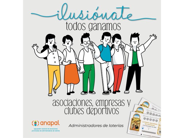 ANAPAL lanza la campaña ´Ilusiónate, todos ganamos´ para potenciar las ventas del Sorteo de Navidad - 1, Foto 1