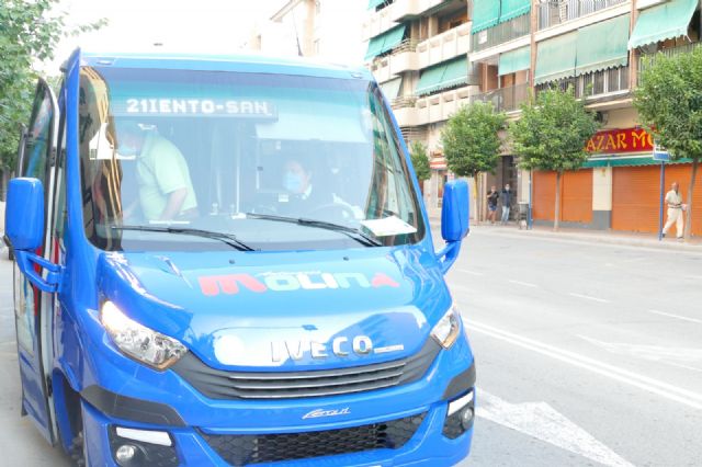 El servicio gratuito de transporte público urbano arranca hoy viernes 15 de octubre en Molina de Segura - 3, Foto 3