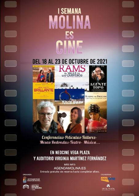 La I Semana MOLINA ES CINE se celebra del 18 al 23 de octubre en Neocine Vega Plaza y Auditorio Virginia Martínez Fernández - 1, Foto 1