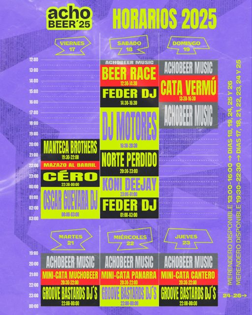 Lorca se convertirá en epicentro de 'cultura cervecera', música y gastronomía del sureste español de la mano de Acho Beer Fest 2025 - 2, Foto 2