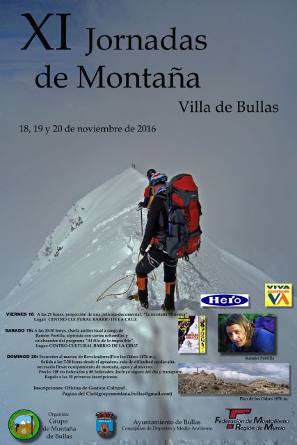 Las XI Jornadas de Montaña llegan con charlas, visionados y excursión a Revolcadores - 1, Foto 1