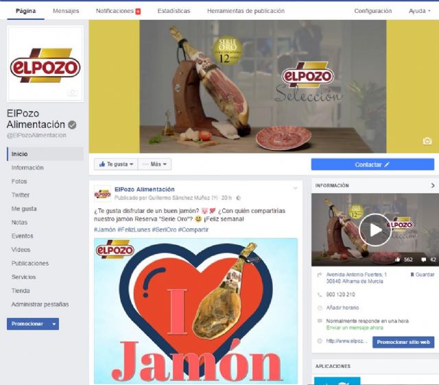ElPozo supera los 50.000 seguidores en Facebook, Foto 1