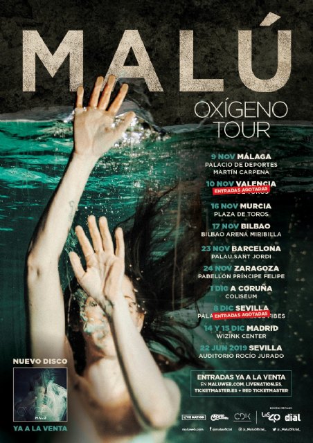 Con más fuerza que nunca, Malú continúa con su esperado Oxígeno Tour, mañana en Murcia - 5, Foto 5