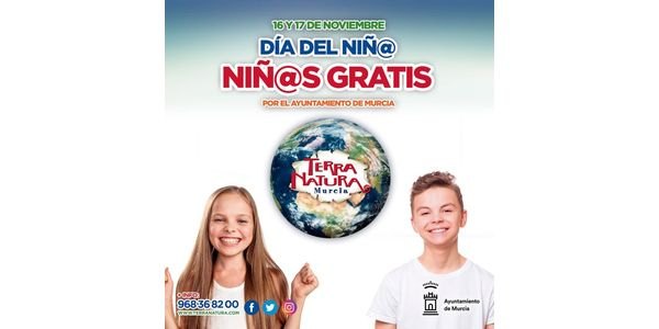 El Ayuntamiento de Murcia invita a todos los niños a entrar gratis a Terra Natura este fin de semana con motivo del Día de la Infancia - 1, Foto 1