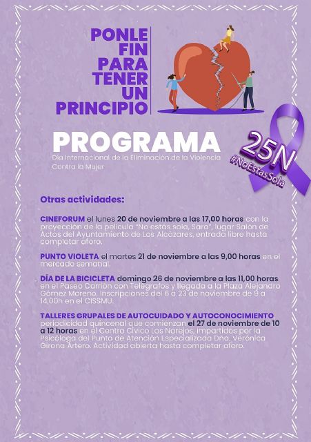 Diferentes actividades alrededor del 25N lucharán por erradicar la Violencia de Género en Los Alcázares - 2, Foto 2