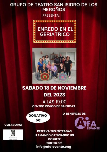 Enredo en el geriátrico: teatro solidario en beneficio de Afa Levante - 1, Foto 1