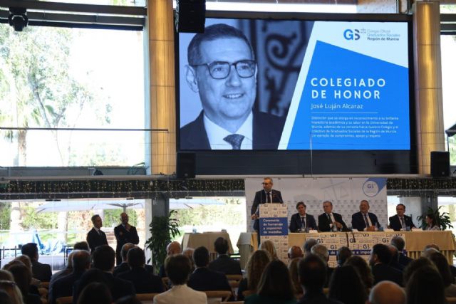 Los Graduados Sociales nombran al rector de la Universidad de Murcia Colegiado de Honor - 2, Foto 2