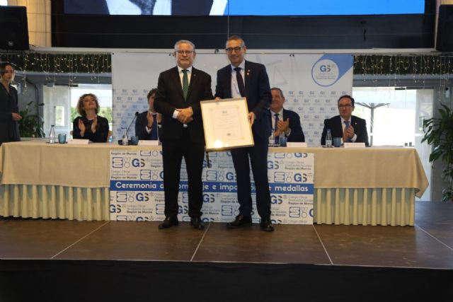 Los Graduados Sociales nombran al rector de la Universidad de Murcia Colegiado de Honor - 3, Foto 3