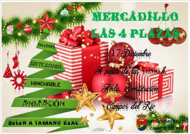 Campos del Río da la bienvenida a la Navidad 2016 con la inauguración del mercadillo navideño de ‘Las 4 Plazas’ - 1, Foto 1