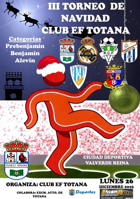 El III torneo de Navidad Club EF Totana tendrá lugar el lunes 26 de diciembre, Foto 1
