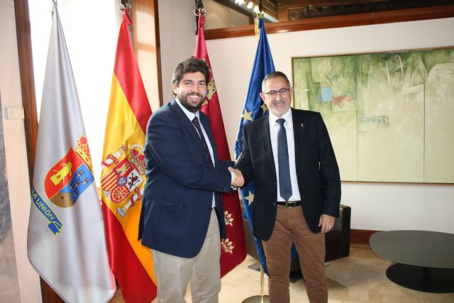 Fernando López Miras se reúne con el alcalde de La Unión - 2, Foto 2