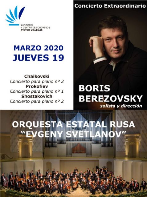 Cultura incorpora a su programación al pianista Boris Berezovsky con la Orquesta Sinfónica Estatal de Rusia ´Evgeny Svetlanov´ - 1, Foto 1