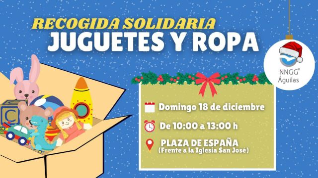 NNGG Águilas llevará a cabo este domingo la tradicional campaña de recogida de juguetes y ropa de abrigo - 1, Foto 1