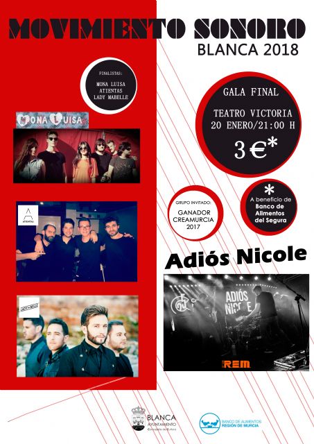 El concurso musical Movimiento Sonoro conocerá este sábado a su ganador en un gala que acogerá el Teatro Victoria - 1, Foto 1