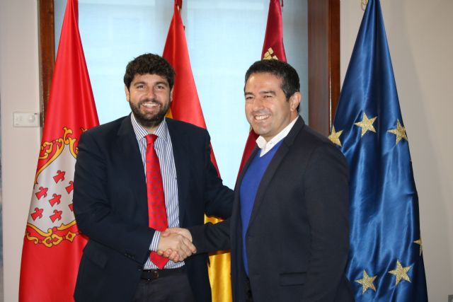 El presidente Fernando López Miras recibe al alcalde de Alcantarilla - 1, Foto 1