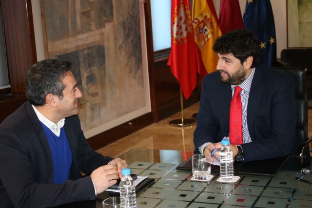 El presidente Fernando López Miras recibe al alcalde de Alcantarilla - 2, Foto 2
