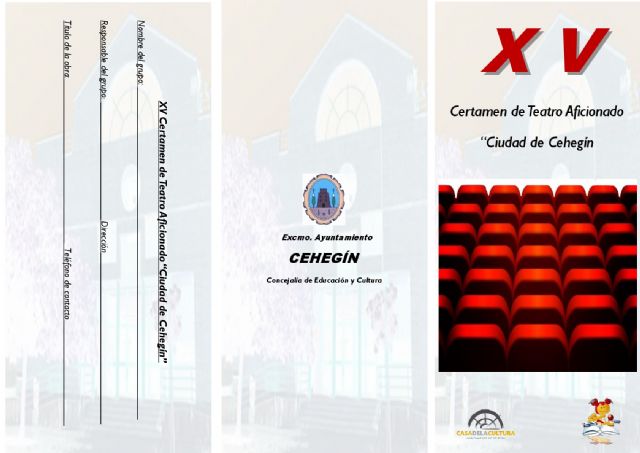 Abierto el plazo de inscripciones para el XV Certamen de Teatro Aficionado ´Ciudad de Cehegín´ - 1, Foto 1