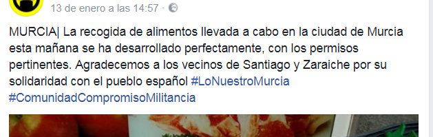 Cambiemos Murcia pide explicaciones al PP por el reparto de alimentos solo a españoles de Lo Nuestro - 1, Foto 1