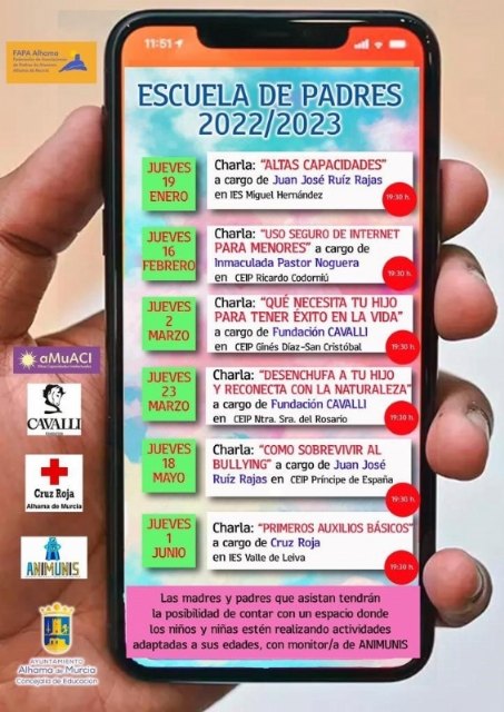 La FAPA retoma las charlas de la Escuela de Padres este jueves 19 de enero, Foto 1