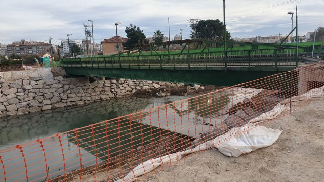 Prosiguen a buen ritmo las obras de reparación del puente de El Paraje sobre el río Segura, que une los municipios de Molina de Segura y Alguazas - 3, Foto 3