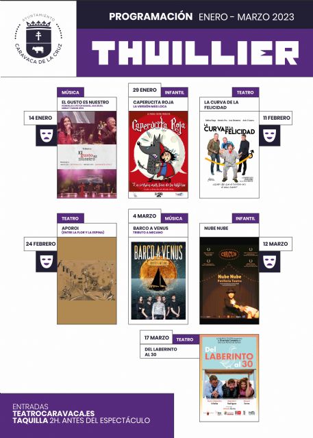 El Teatro Thuillier de Caravaca se integra en el Circuito Profesional de Artes Escénicas y acoge seis espectáculos en el primer trimestre del año - 1, Foto 1