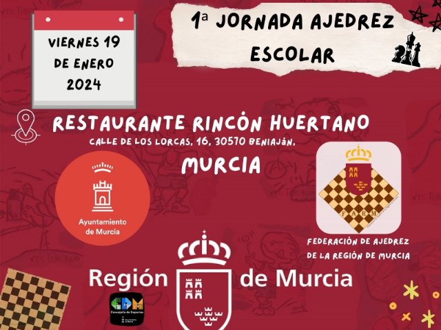 Los equipos de categoría Open de los IES Juan de la Cierva y Prado Mayor estarán presentes en la I Jornada Escolar Regional de Ajedrez del próximo viernes, Foto 1