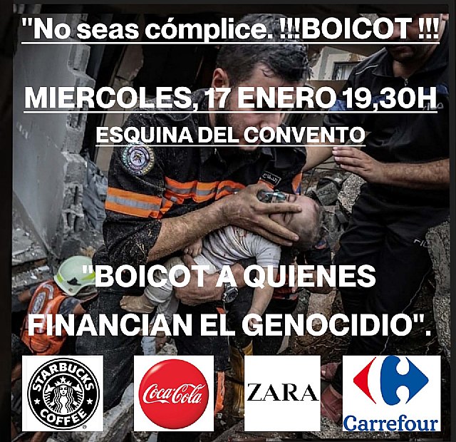 Podemos-Cieza apoya y contribuye las concentraciones en defensa de los palestinos que convoca Arenal todos los miércoles - 1, Foto 1