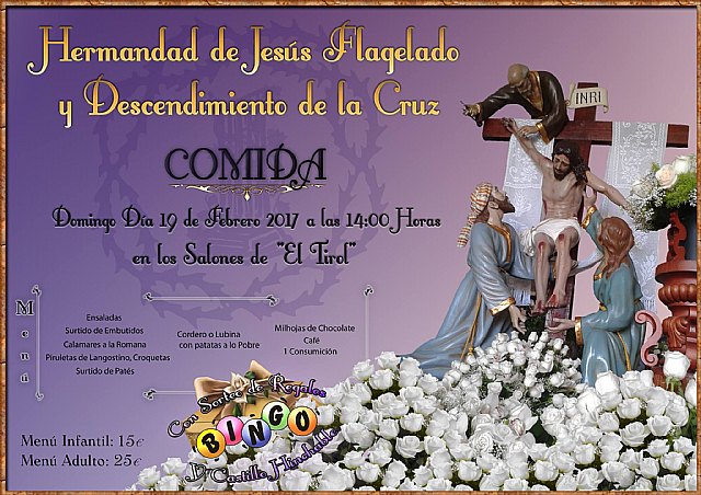 La Hermandad de Jesús Flagelado organiza una comida de hermandad el próximo domingo 19 de febrero, Foto 1
