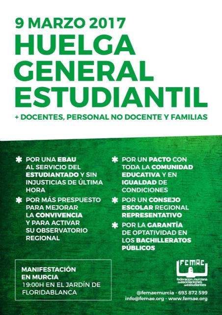 FEMAE convoca a las y los estudiantes de la Región a huelga, asamblea y manifestación el 9 de marzo - 1, Foto 1