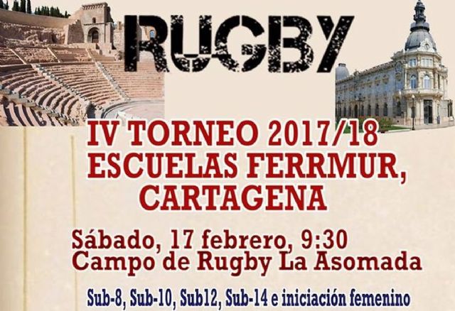 Cartagena celebra el IV Campeonato Interescuelas de Rugby 2017/18 el sabado 17 en La Aparecida - 1, Foto 1