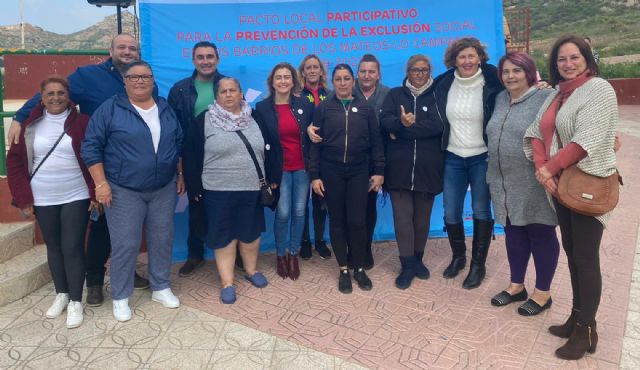 El PSOE de Cartagena acompaña a los vecinos y entidades de Lo Campano en su apuesta por visualizar las necesidades del barrio - 1, Foto 1