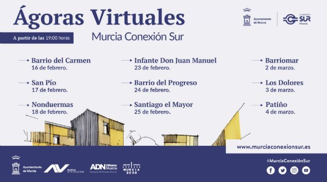 Las ágoras virtuales de Conexión Sur comienzan hoy con el barrio de El Carmen - 1, Foto 1