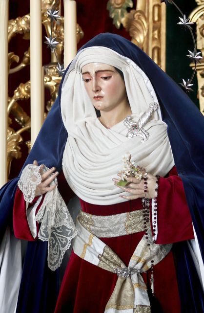 La Virgen de las Angustias ataviada con el ropaje de Hebrea en Alcalá del Río - 4, Foto 4