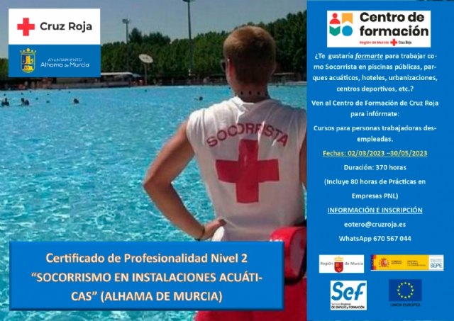 Abierto el plazo de inscripcin para el curso de socorrista en instalaciones acuticas, Foto 1