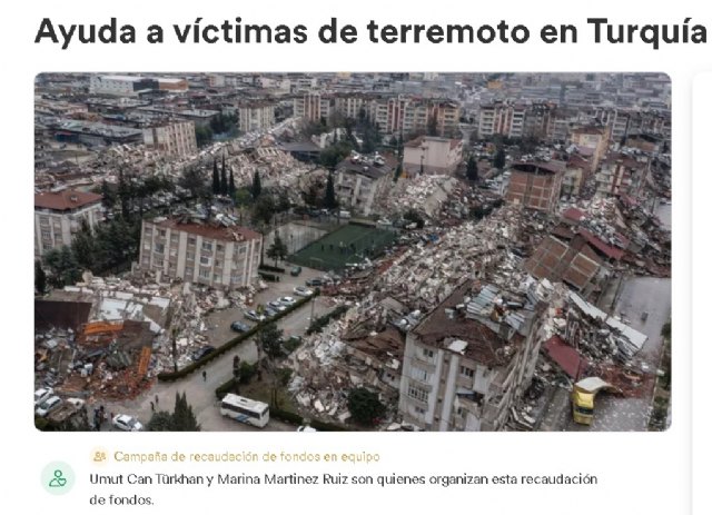 Un turco residente en Murcia lanza un crowdfunding para enviar ayuda de primera necesidad a las víctimas del terremoto de Turquía - 1, Foto 1