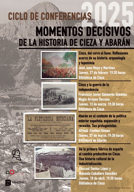 Próximo ciclo de conferencias del Centro de Estudios Históricos Fray Pasqual Salmerón - 1, Foto 1