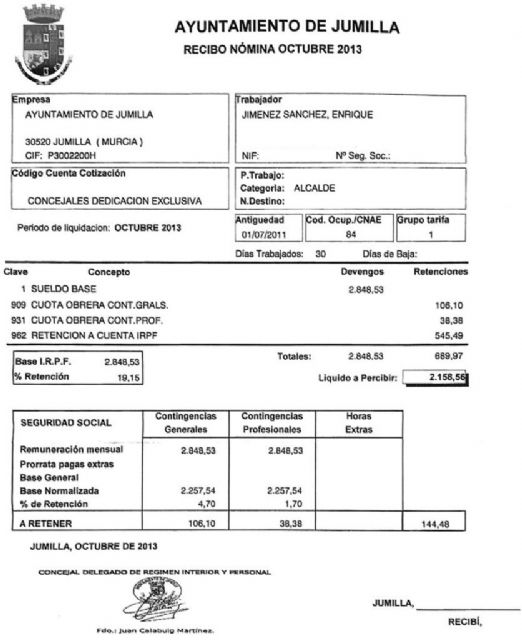 Reto a la alcaldesa a que haga pública su nómina, a demostrar que la actual alcaldesa cobra más que el anterior - 1, Foto 1
