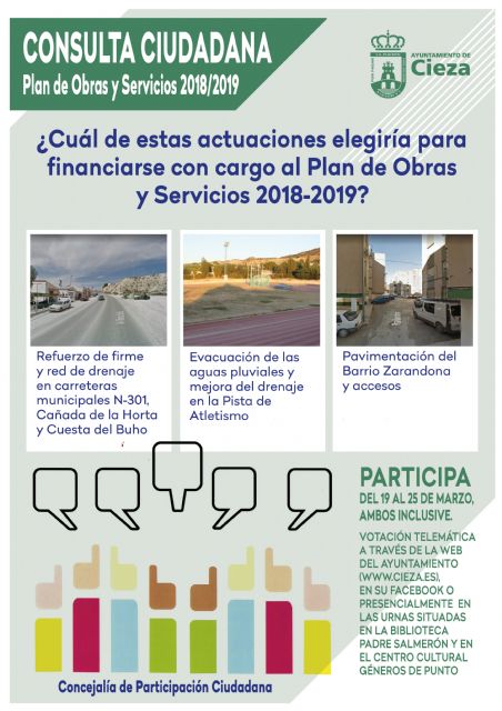 El lunes comienzan las votaciones del Plan de Obras y Servicios 2018-2019 - 1, Foto 1