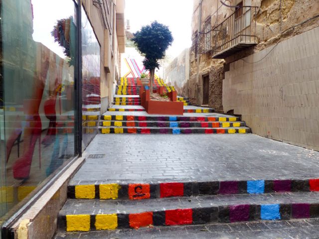 Las calles Tahona y San Esteban lucen nuevo aspecto gracias al festival Veinticuatro de la ETSAE - 1, Foto 1