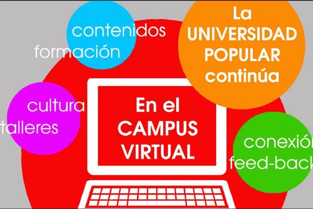 La Universidad Popular continúa operativa con el Campus Virtual - 1, Foto 1