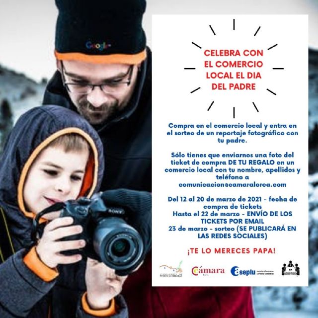 Ayuntamiento, Cámara de Comercio y Aseplu lanzan una campaña para fomentar la compra en el comercio de Puerto Lumbreras por el Día del Padre - 1, Foto 1