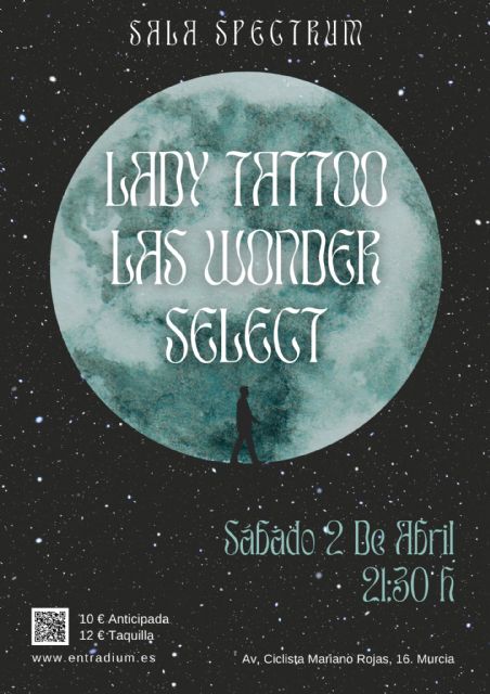 La Sala Spectrum de Murcia acogerá un concierto a cargo de Select, Las Wonder y Lady Tattoo - 4, Foto 4