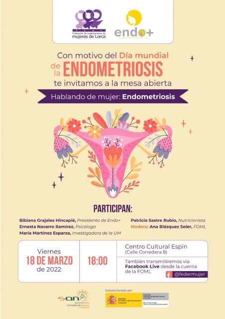 El Centro Cultural Espín acoge la mesa abierta 'Hablando de mujer: Endometriosis' el próximo viernes, 18 de marzo, a las 18 horas - 1, Foto 1