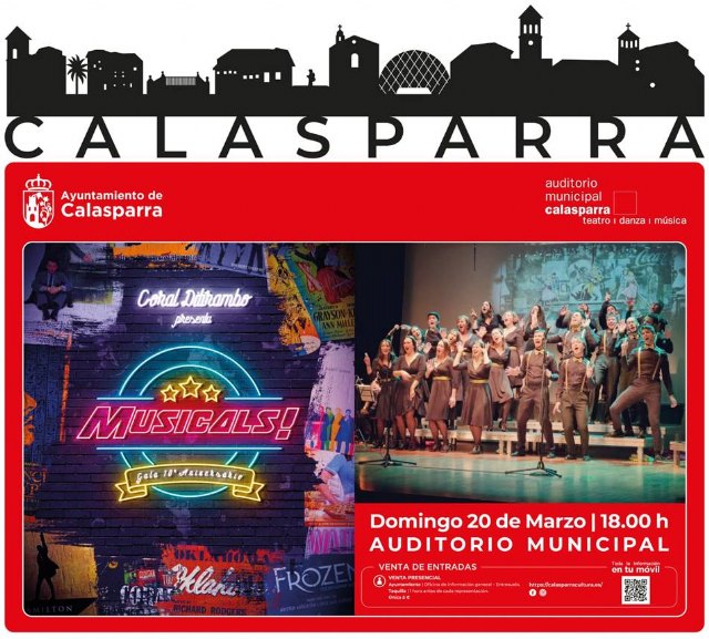 CORAL DITIRAMBO presenta MUSICALS! en CALASPARRA este domingo - 1, Foto 1