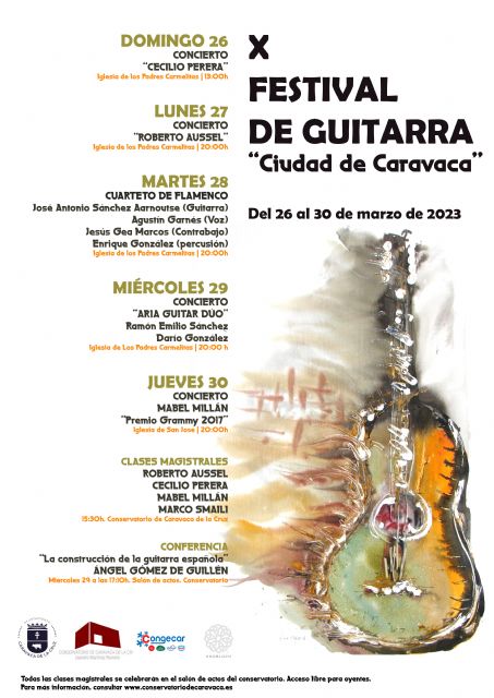 El Festival de Guitarra 'Ciudad de Caravaca' cumple su décima edición ofreciendo cinco conciertos de músicos de prestigio mundial - 2, Foto 2