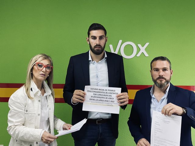 VOX Lorca encuentra indicios de fraccionamientos de contratos por valor de 1.334.914€ entre 2018 y 2022 - 1, Foto 1