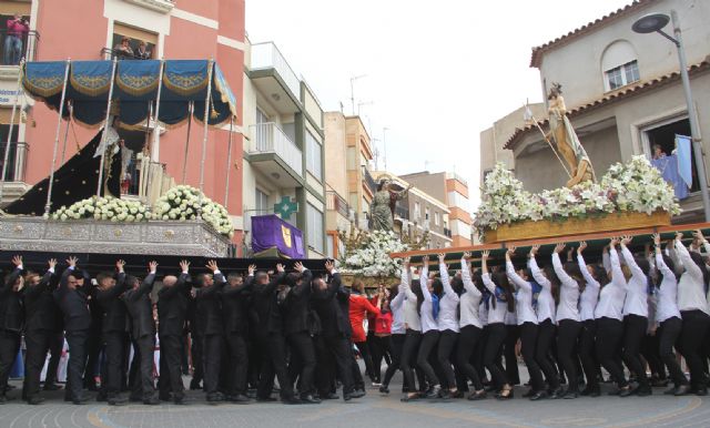 La procesión del Encuentro pone punto y final a la Semana Santa de Puerto Lumbreras - 1, Foto 1
