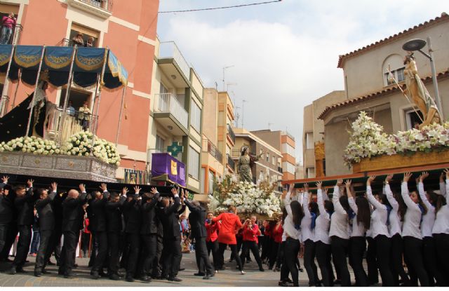 La procesión del Encuentro pone punto y final a la Semana Santa de Puerto Lumbreras - 2, Foto 2