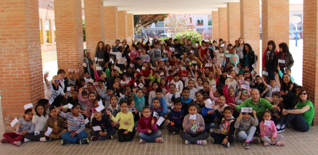 Fabio y Pito comparten la jornada con los escolares del CEIP Severo Ochoa de San Javier - 3, Foto 3