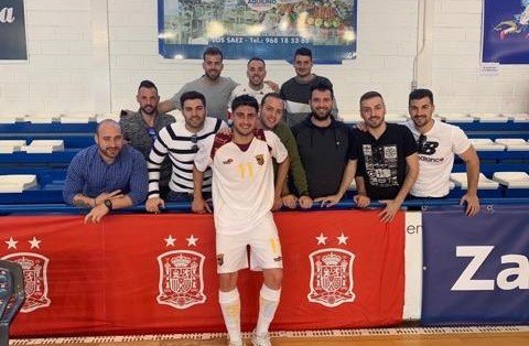 The CFS Capuchinos congratulates his player Moiss Garca for the recent call of the Murcia National Team, Foto 1